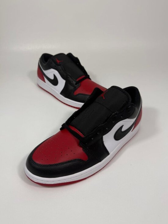 Men Air Jordan 1 Low Sneakers 9 White/Black-Varsity Red-White main image 5